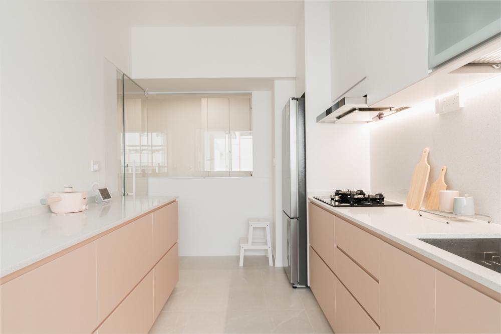 Contemporary Kitchen with Kitchen Window and Kitchen Island
