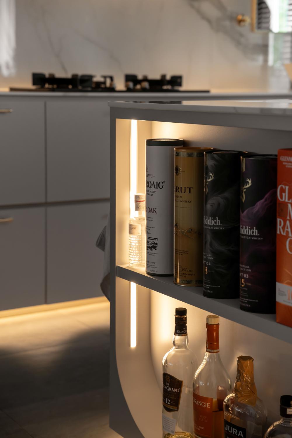 Modern Kitchen with Countertop and Cupboard