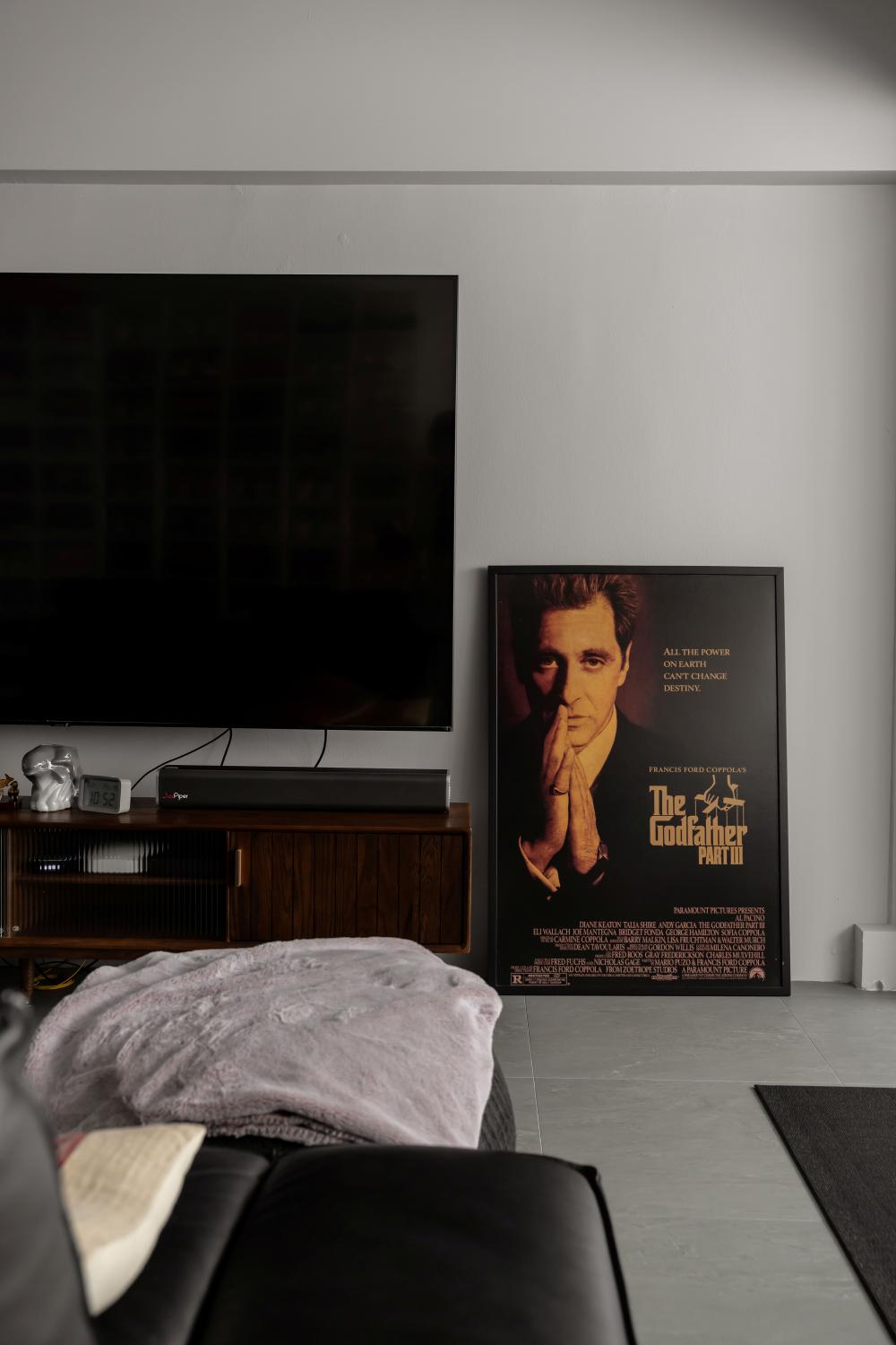Modern Living Room with TV Console and Sofa