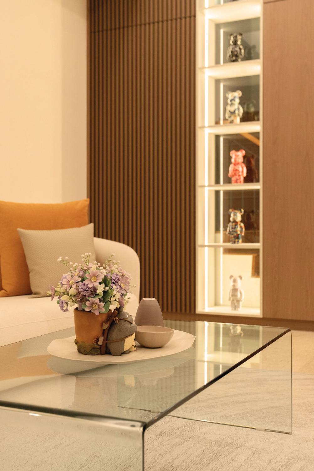 Contemporary Living Room with Sofa and TV