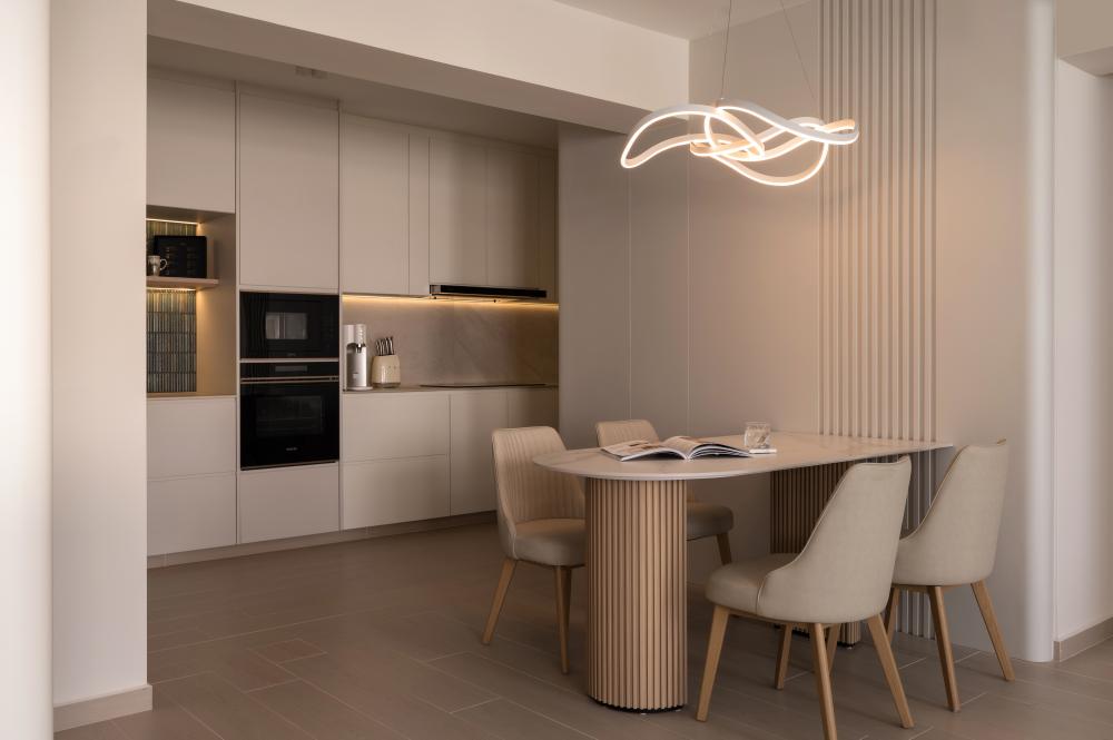 Contemporary Pantry with Tableware and Cookware