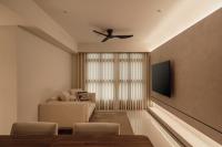 Minimalist Living Room at A Tengah flat made for quiet moments