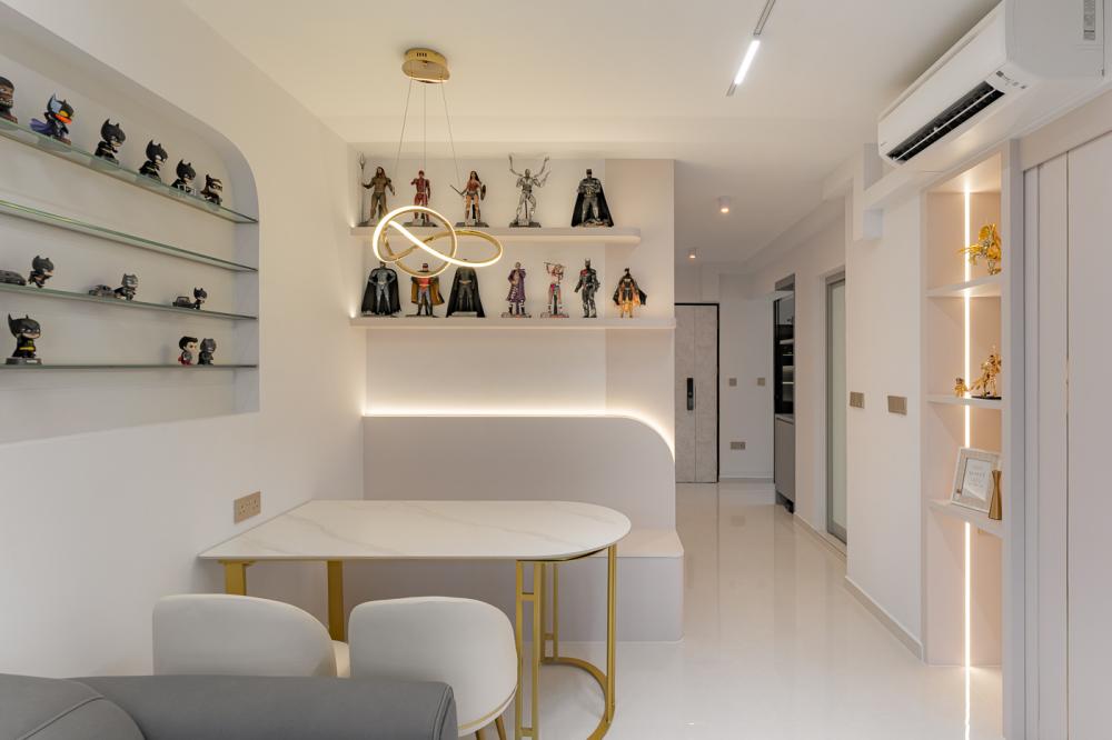 Modern Dining Room with Dining Table and Dining Chairs