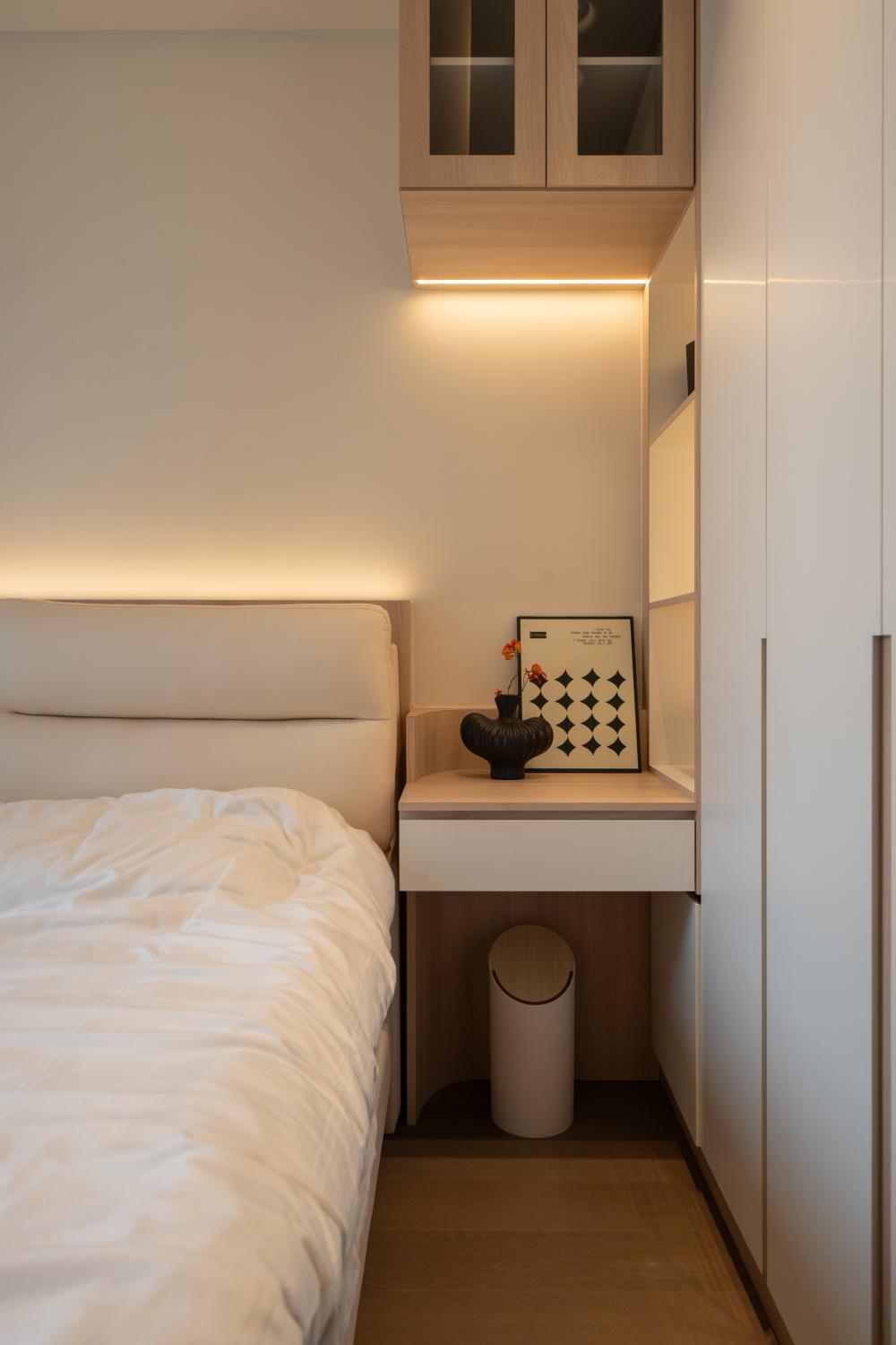 Modern Bedroom with Closet and Bedroom Dresser