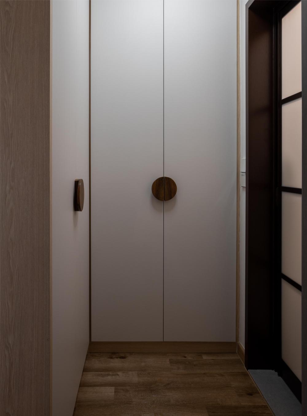 Modern Bedroom with Wardrobe and Lighting