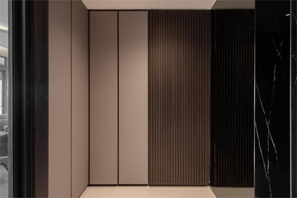 Modern Entryway with Small Storage and Shoe Cabinets