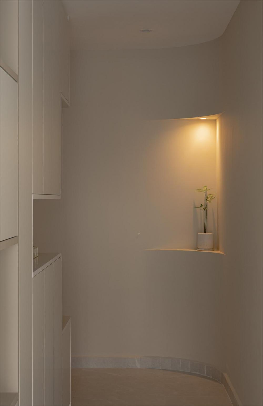 Modern Entryway with Small Storage and Shoe Cabinets
