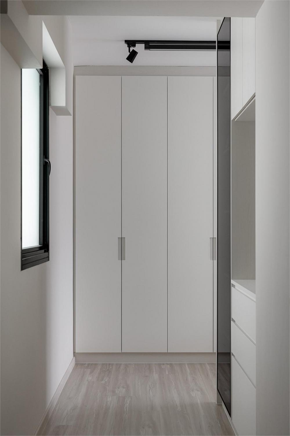 Modern Bedroom with Wardrobe and Closet