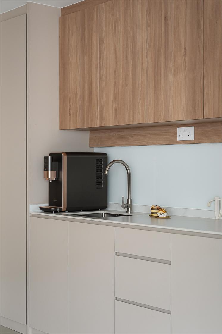 Minimalist Pantry with Drinkware and Kitchen Accessories