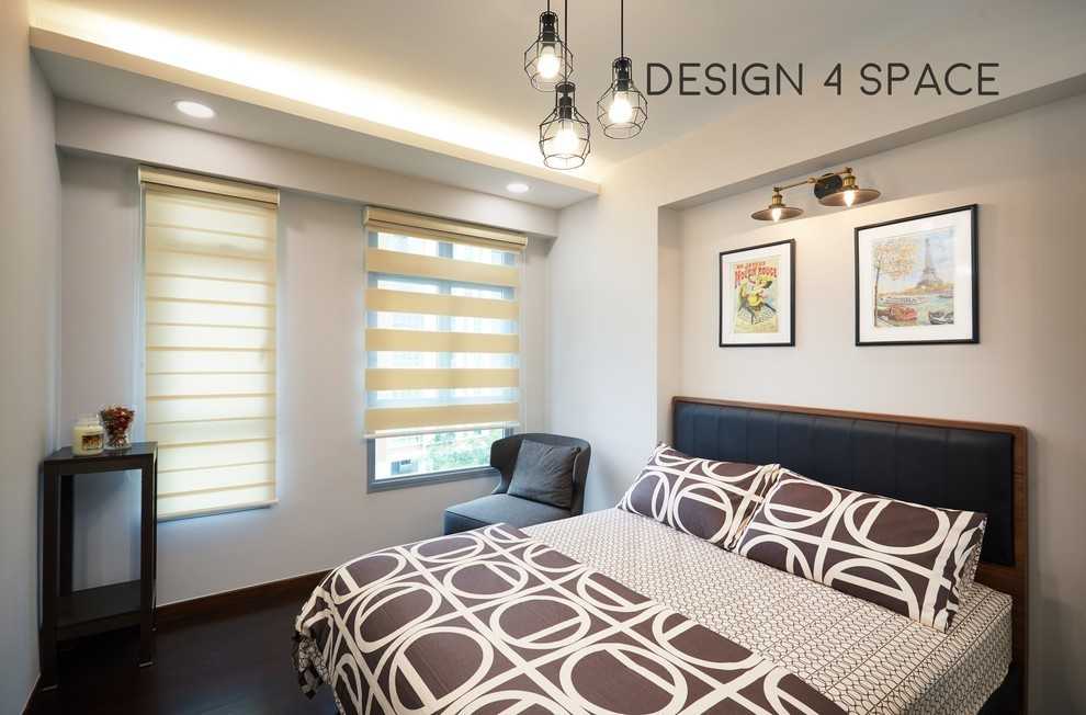 Contemporary Bedroom with Wardrobe and Built-in Bed