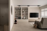 Minimalist Living Room at Punggol Point Cove