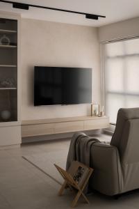 Minimalist Living Room at Punggol Point Cove