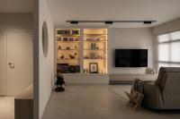 Minimalist Living Room at Punggol Point Cove