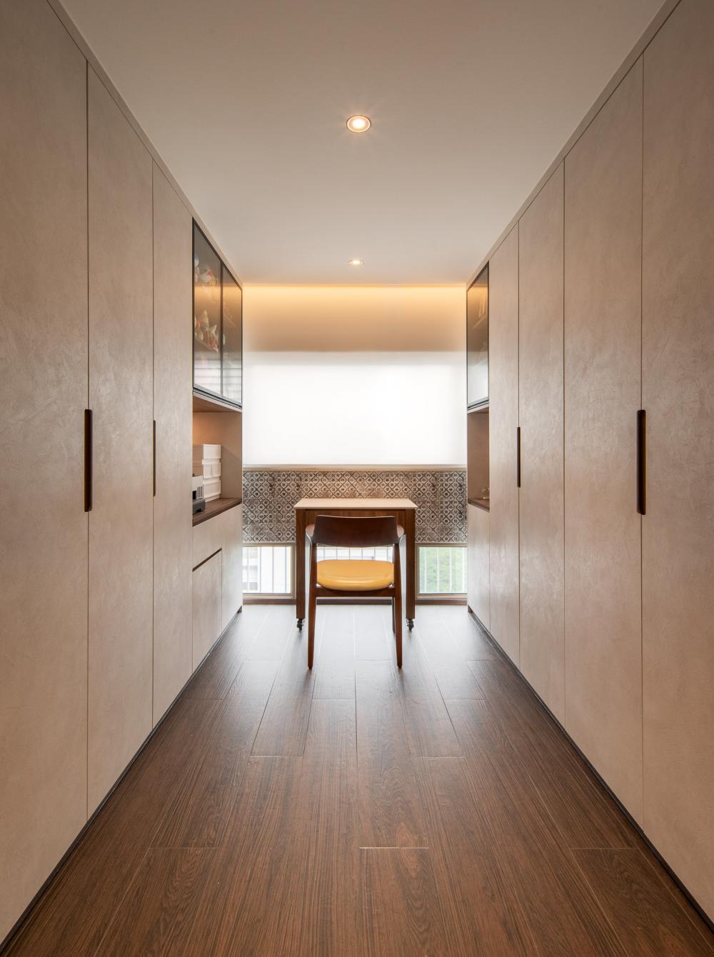 Modern Bedroom with Cove Lighting and Wardrobe