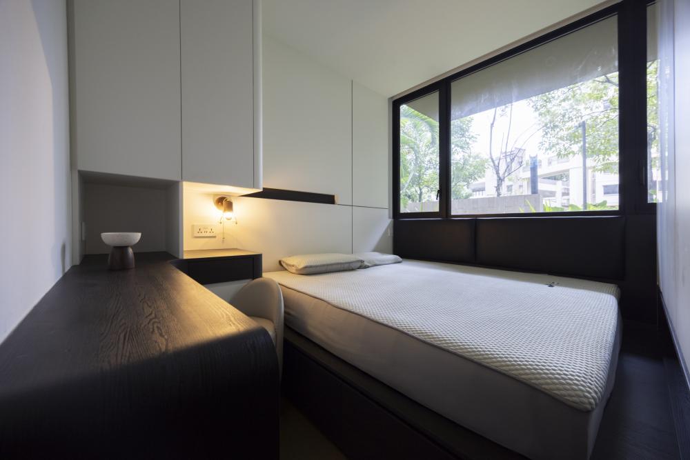 Contemporary Bedroom with Ceiling Light and Wardrobe