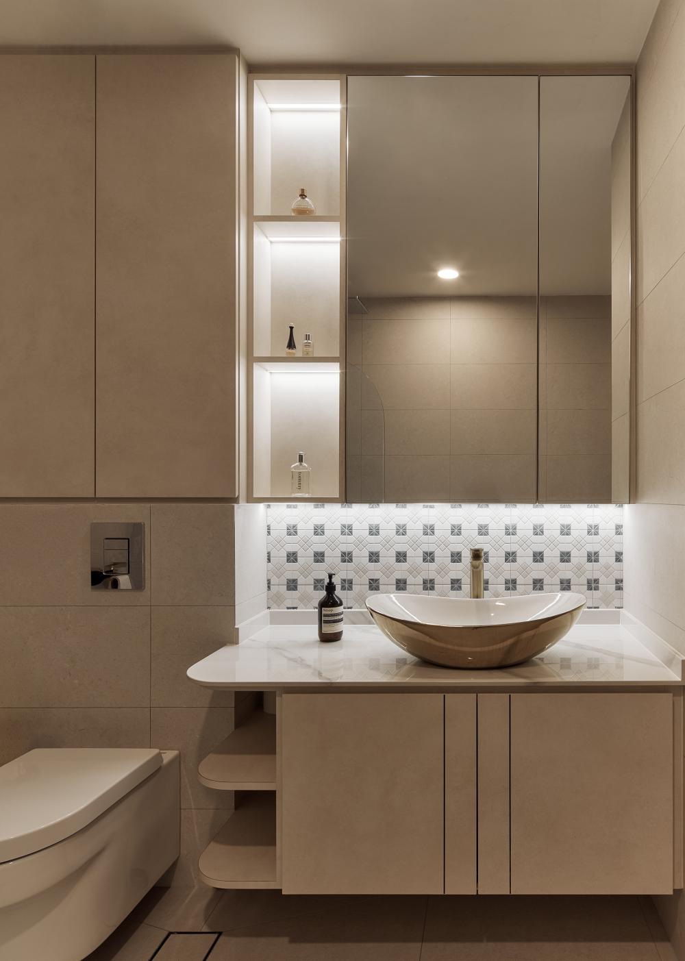 Asian Bathroom with Bathroom Storage and Bathroom Accessories