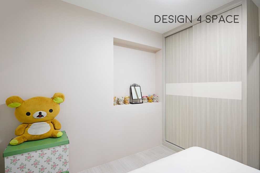 Modern Bedroom with Wardrobe and Built-in Bed
