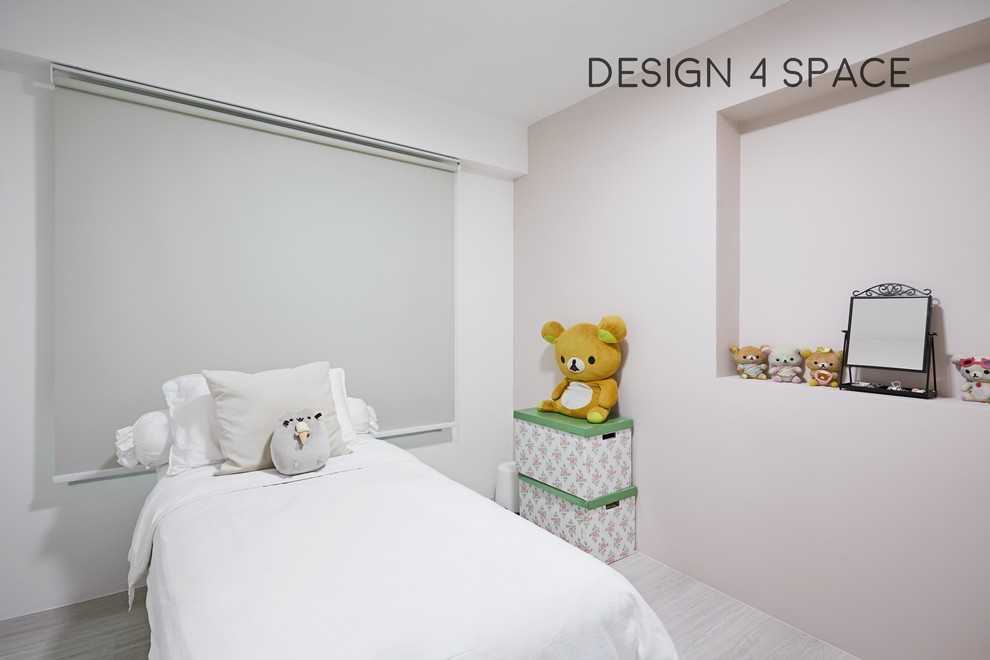 Modern Bedroom with Wood Flooring and Cove Lighting