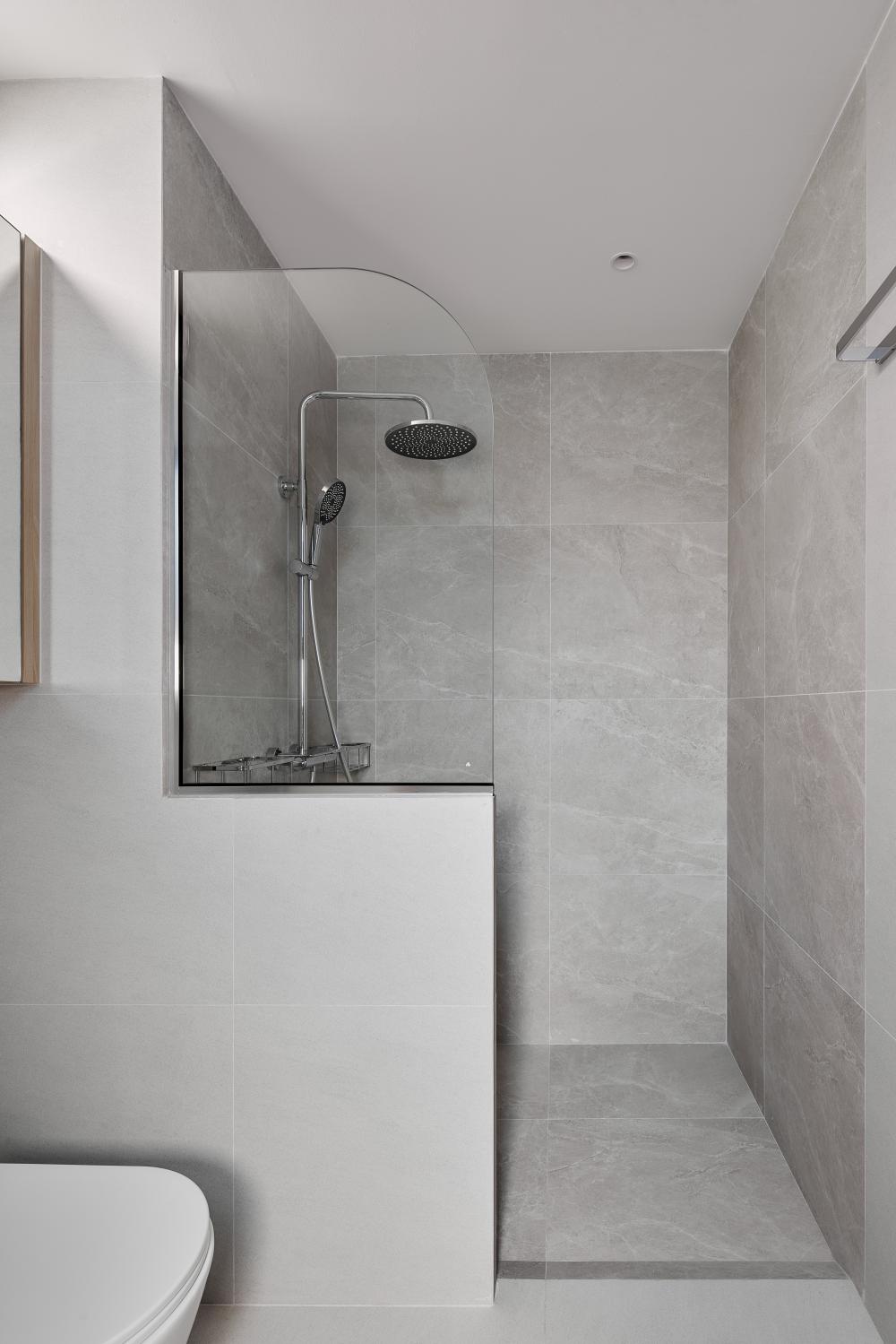 Asian Bathroom with Showers and Power Shower