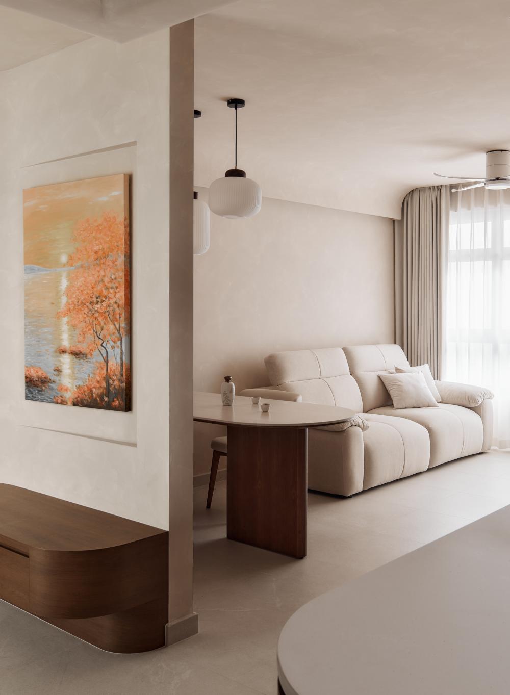 Scandinavian Living Room with Sofa and 2 Seater Sofa