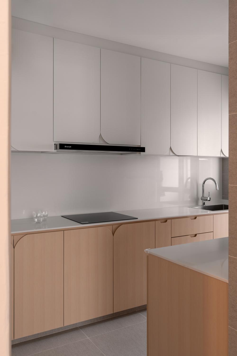Scandinavian Kitchen with Kitchen Island and Kitchen Accessories