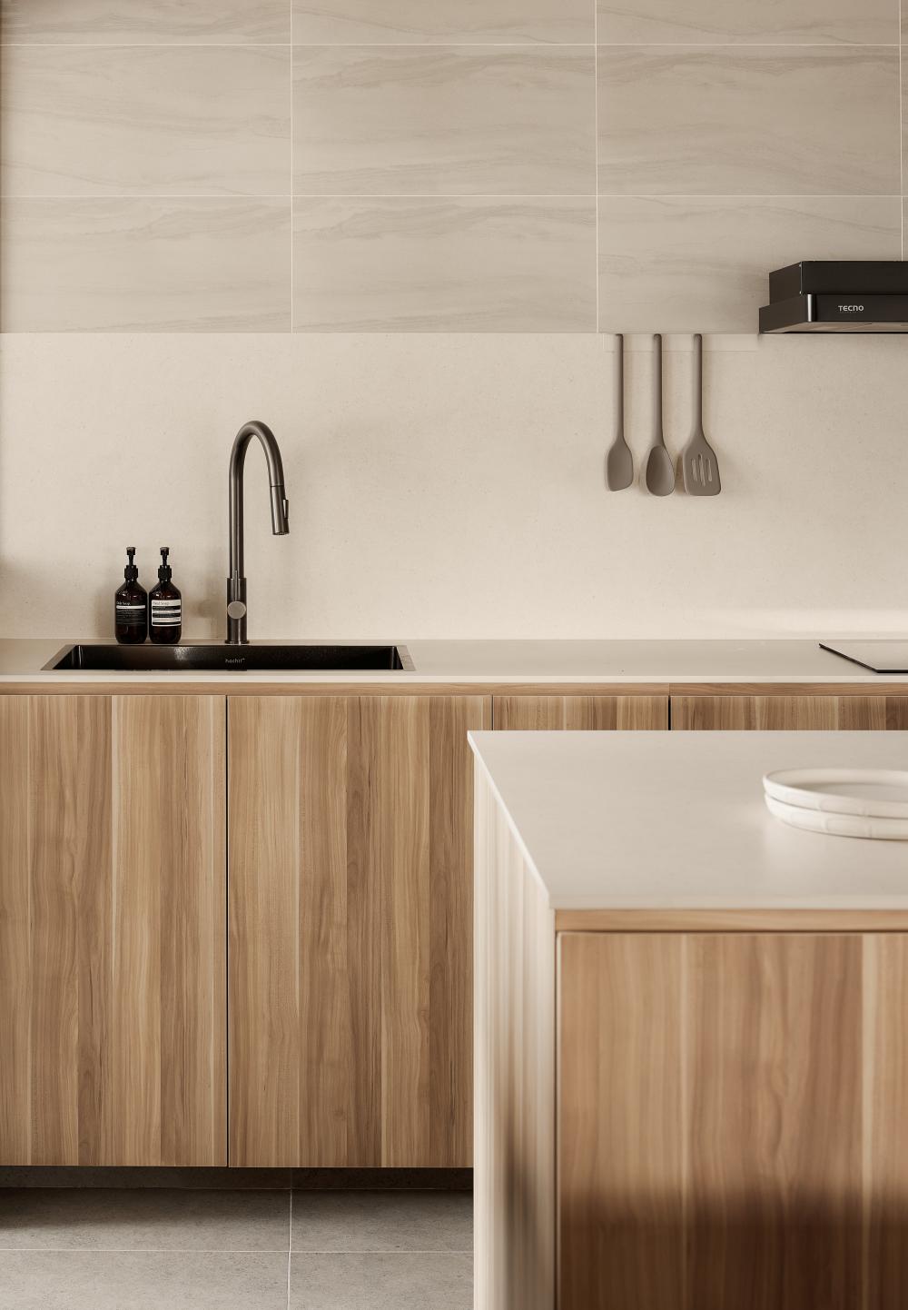 Modern Kitchen with Kitchen Island and Open Kitchen