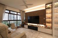 Contemporary Living Room at Resale 4 Room HDB @ Toa Payoh