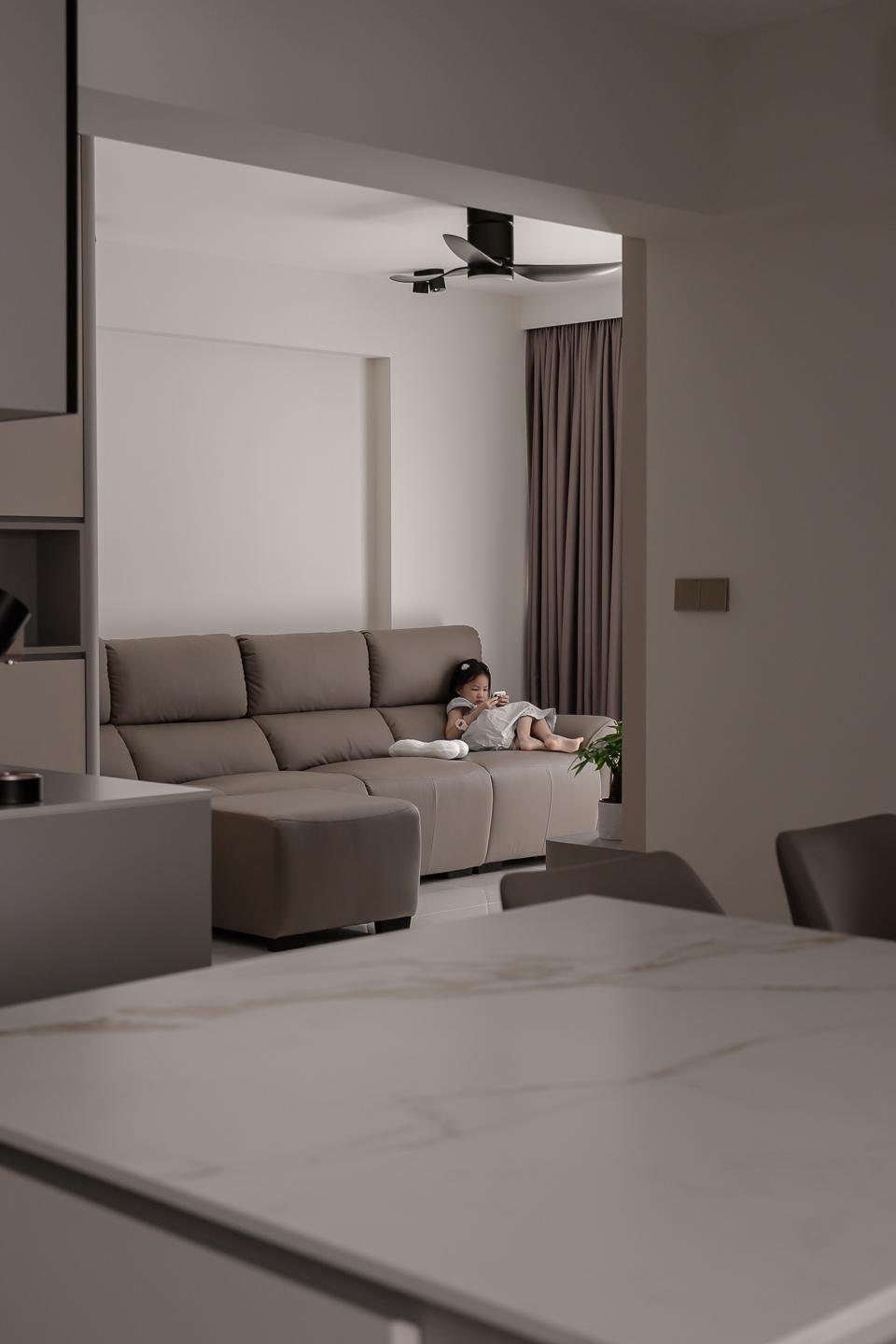 Minimalist Living Room with Sofa and 3 Seater Sofa