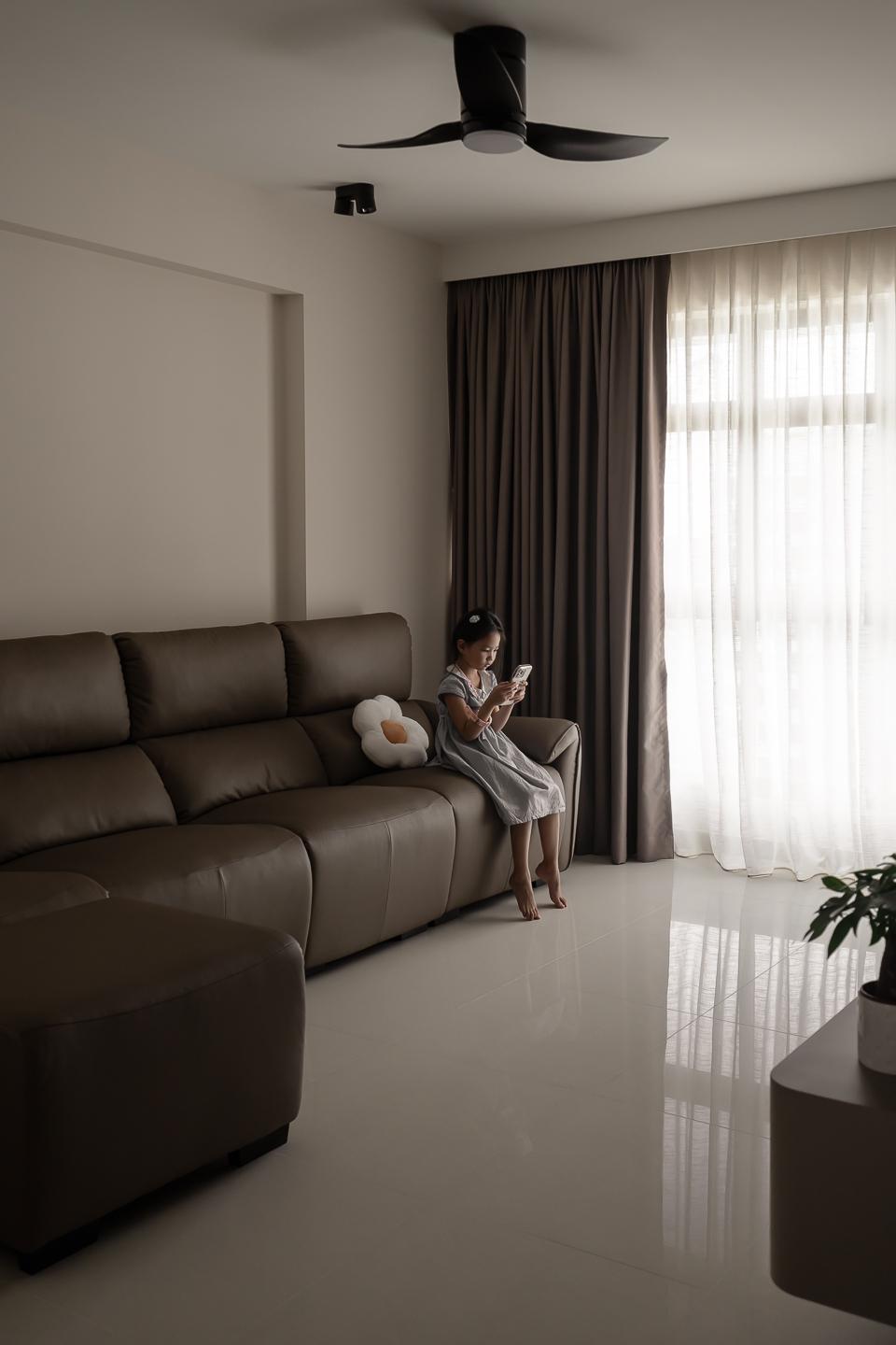 Minimalist Living Room with Sofa and 3 Seater Sofa
