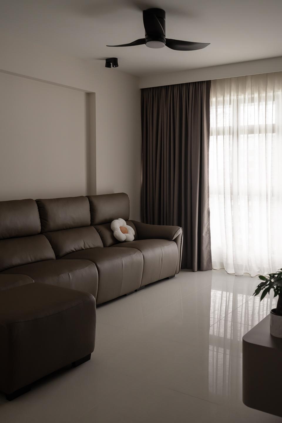 Minimalist Living Room with Sofa and 3 Seater Sofa