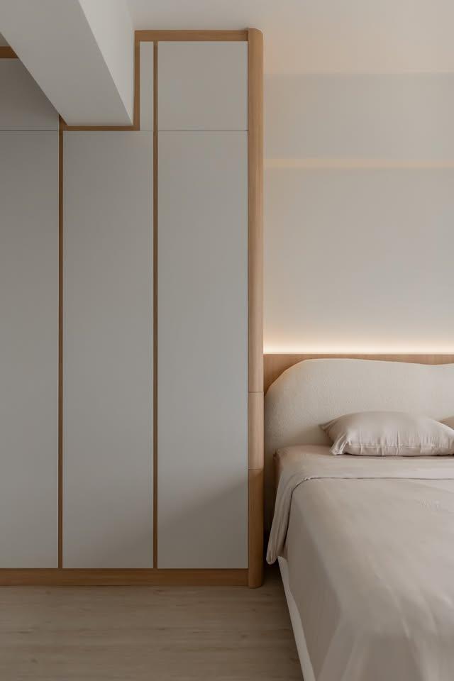 Modern Bedroom with Cove Lighting and Wardrobe