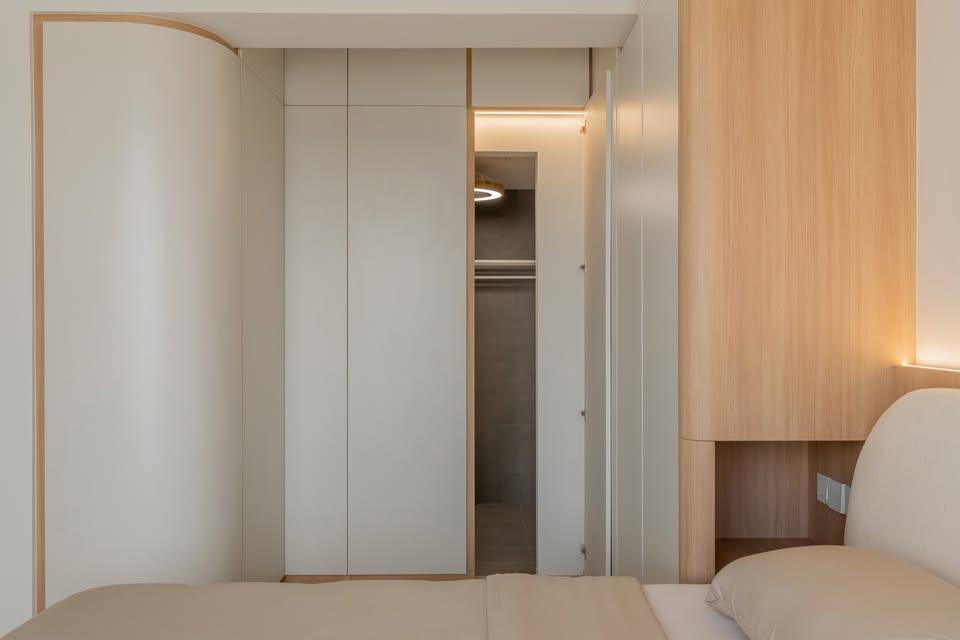 Modern Bedroom with Cove Lighting and Wardrobe