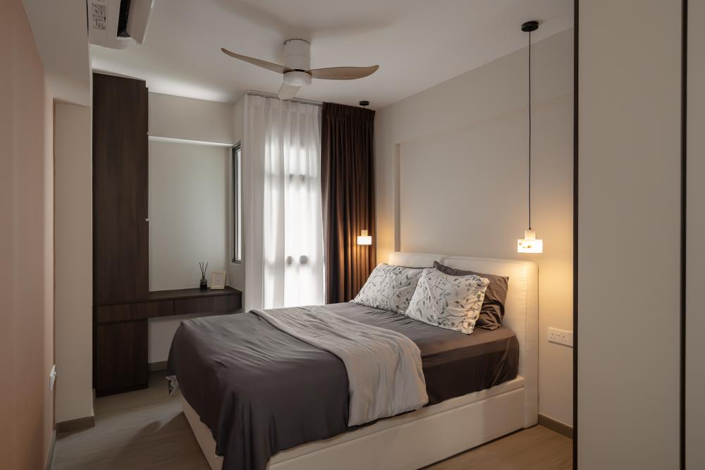 Modern Bedroom with Wardrobe and Queen Bed