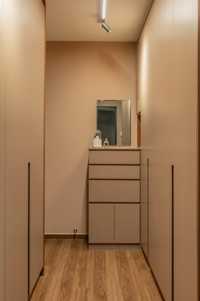Modern Bedroom with Wardrobe and Bedroom Dresser