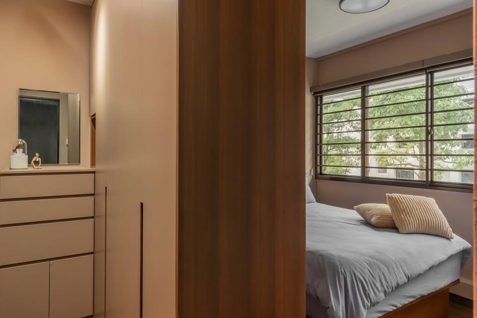 Modern Bedroom with Wardrobe and Bedroom Dresser