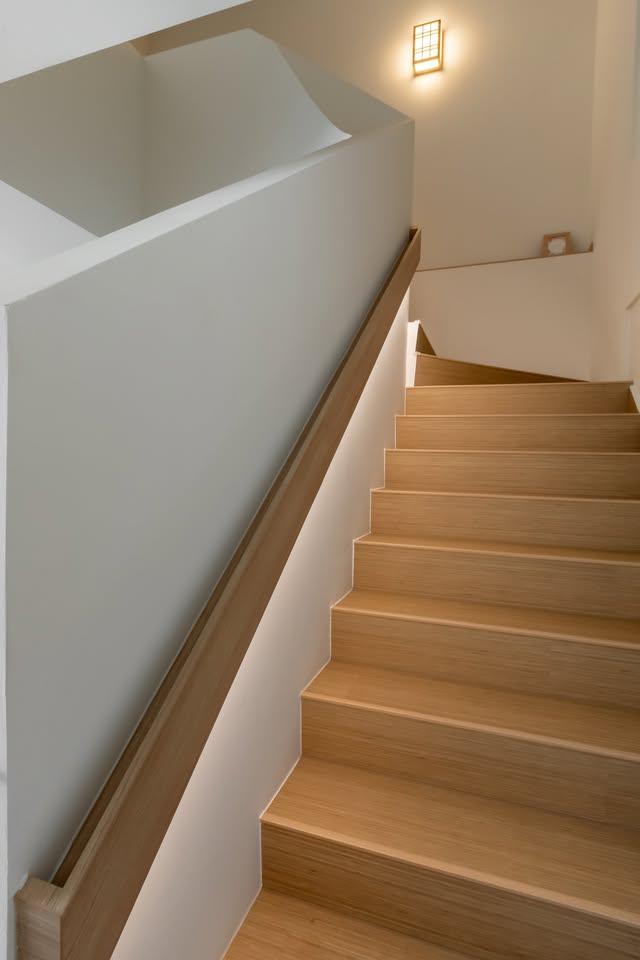 Scandinavian Basement with Wall Shelves and Shelving Units