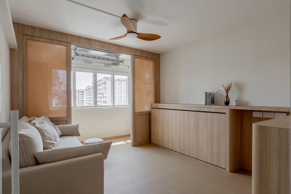 Scandinavian Living Room with Sofa and 2 Seater Sofa