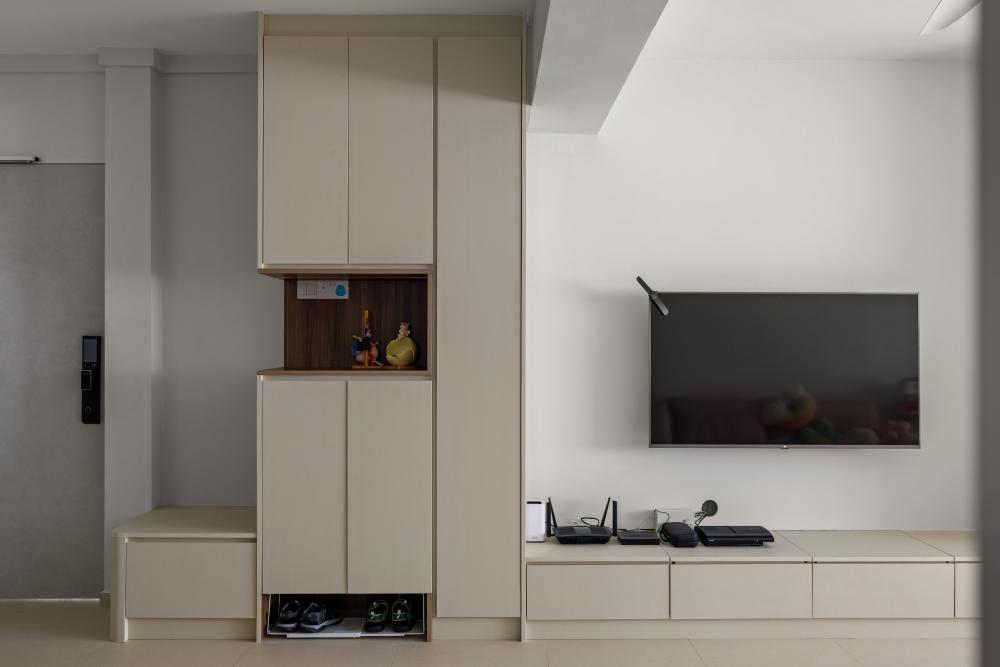 Scandinavian Living Room with Settee and TV Console