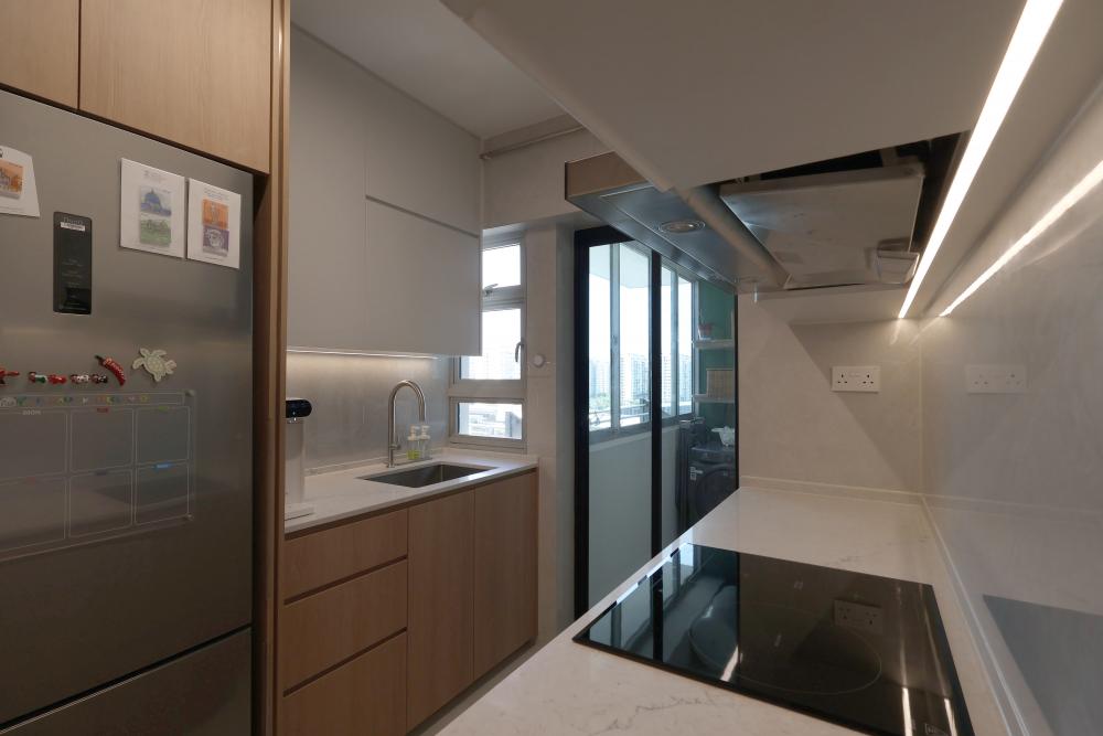 Scandinavian Kitchen with Kitchen Window and Kitchen Accessories