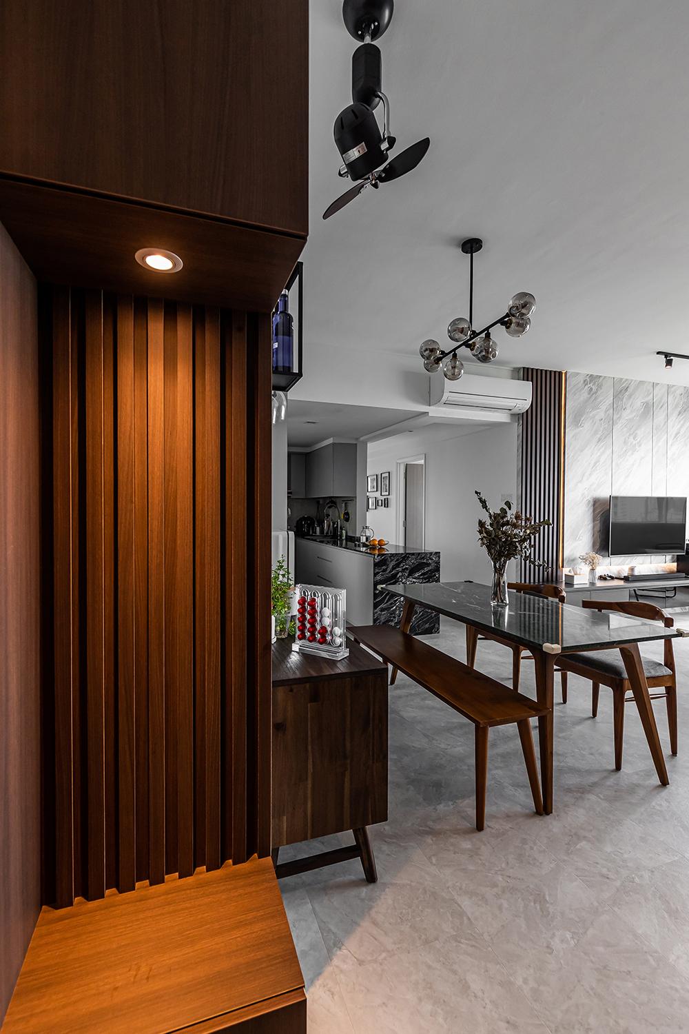 Modern Dining Room with Settee and Sofa