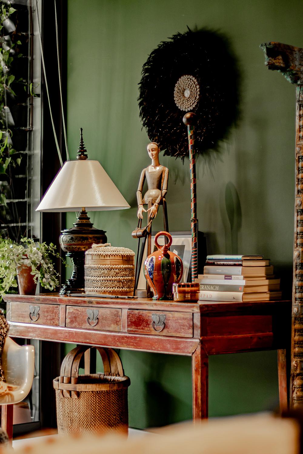 Eclectic Living Room with Artwork and Paintings