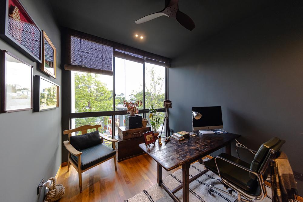 Eclectic Study with Artwork and Paintings