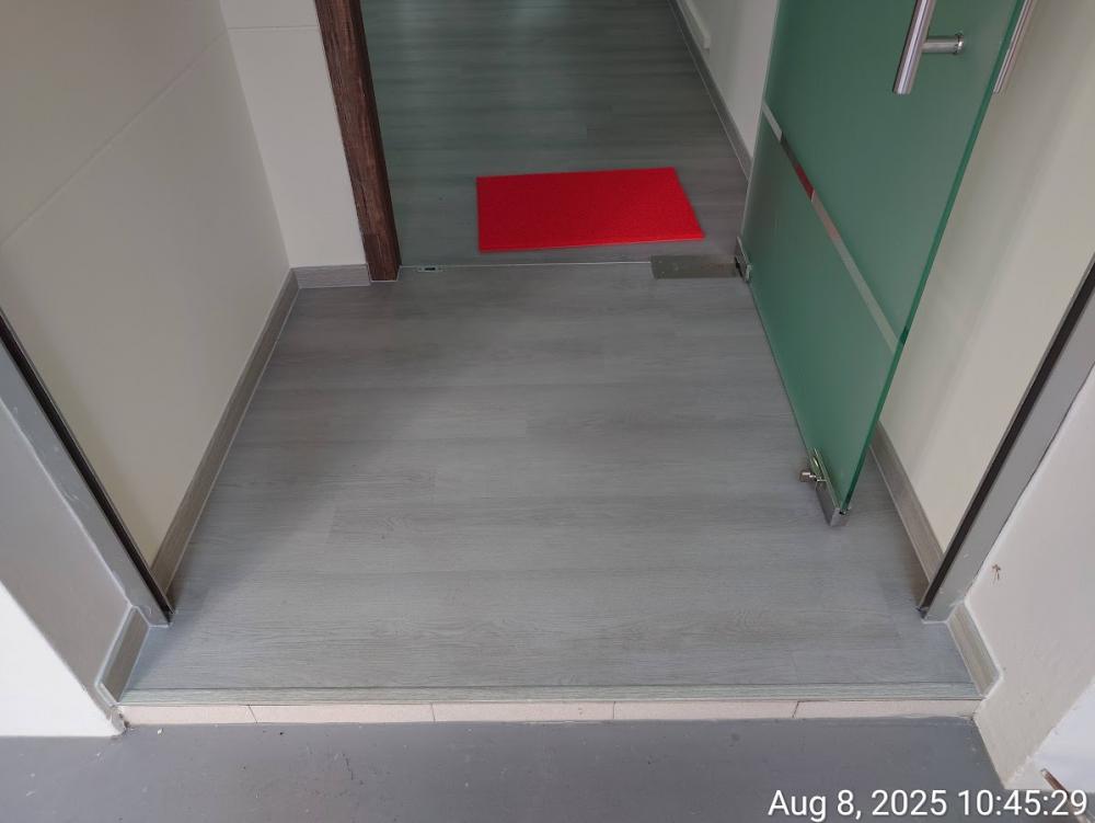 Asian Entryway with Mirror and Stools