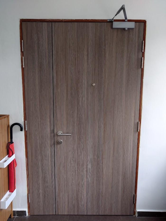 Asian Entryway with Shoe Rack and Console Table