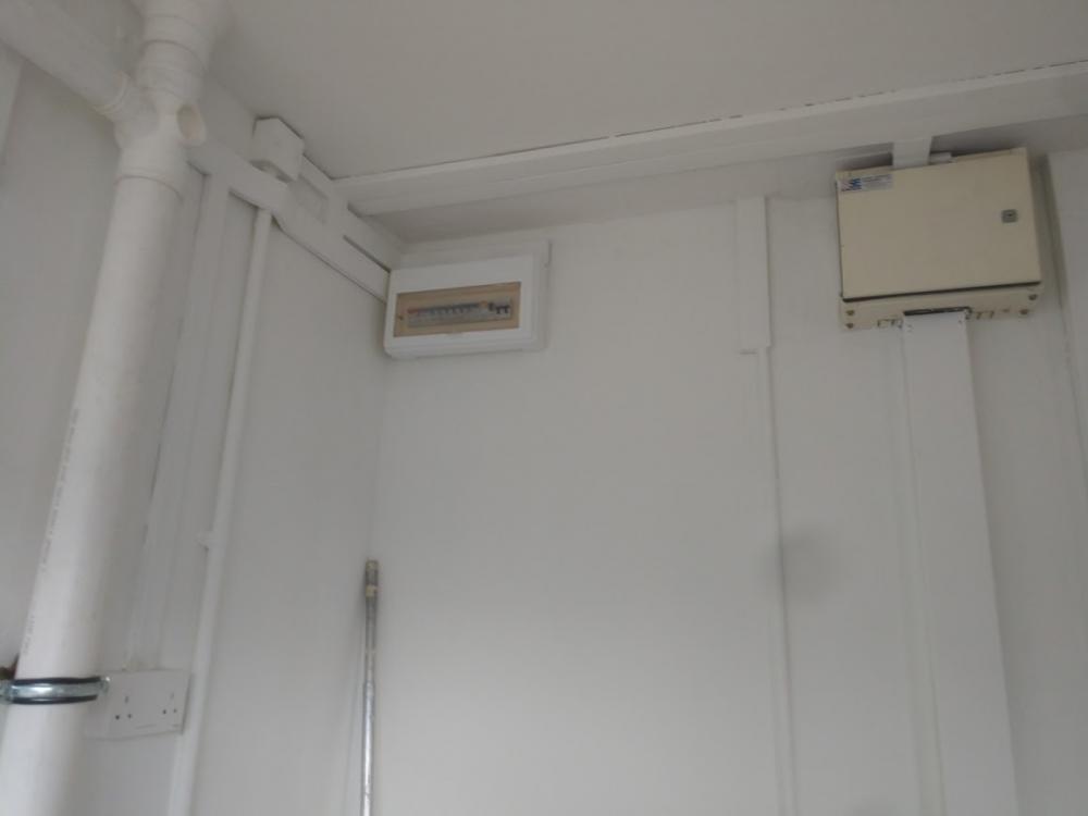 Asian Entryway with Mirror and Doormats