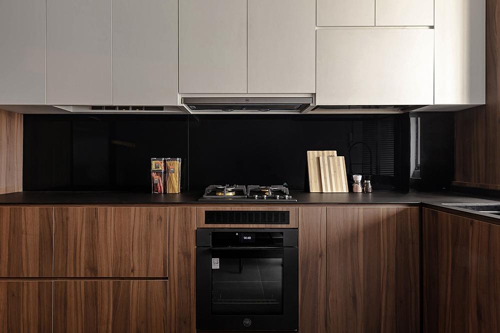 Industrial Kitchen with Countertop and Kitchen Backsplash