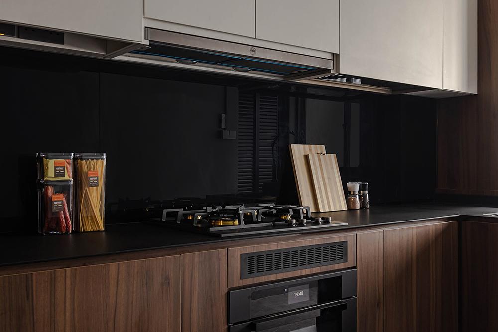 Industrial Kitchen with Countertop and Kitchen Backsplash