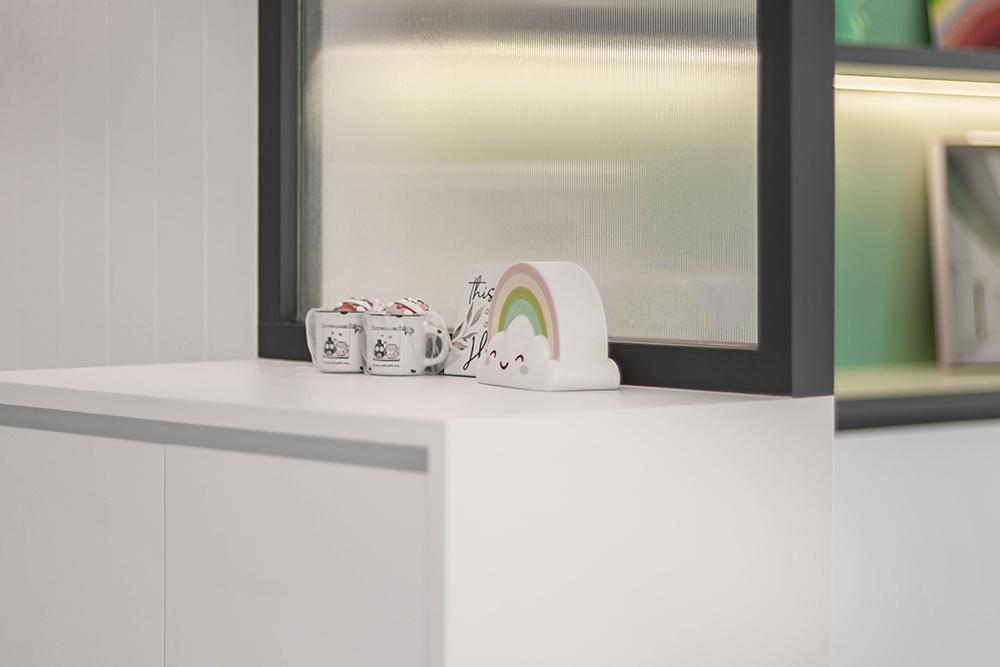 Modern Foyer with Storage Cabinets and Shoe Cabinets