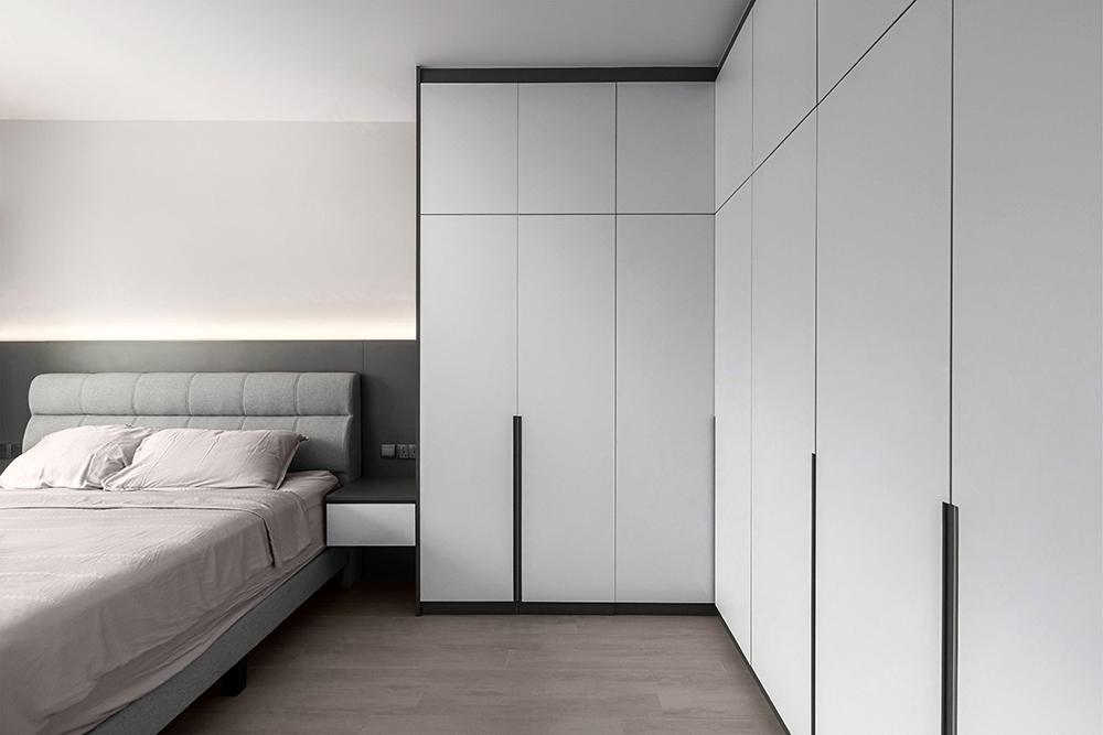 Modern Bedroom with Cove Lighting and Wardrobe