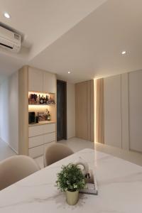 Modern Dining Room at 3 Bedroom Condo @ Tengah Garden Walk